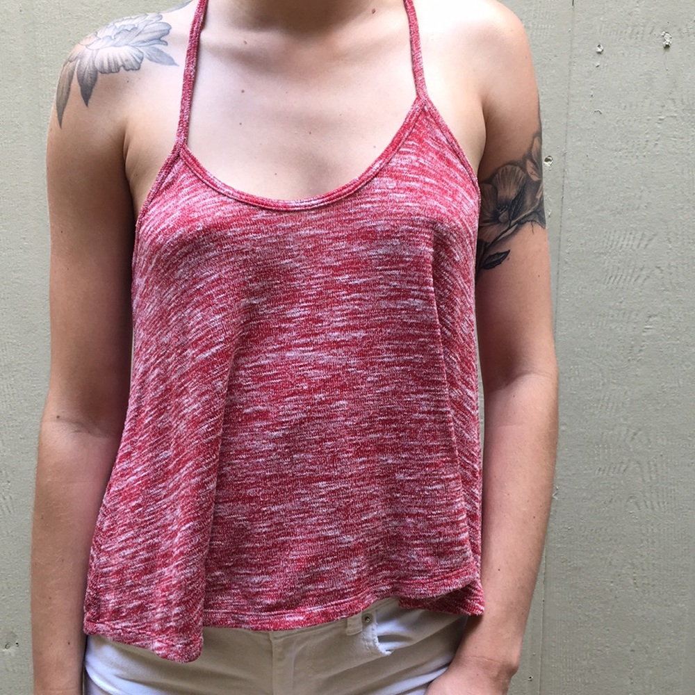 Red Knit Racerback